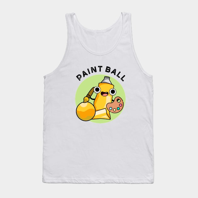 Paintball Cute Paint Pun Tank Top by punnybone